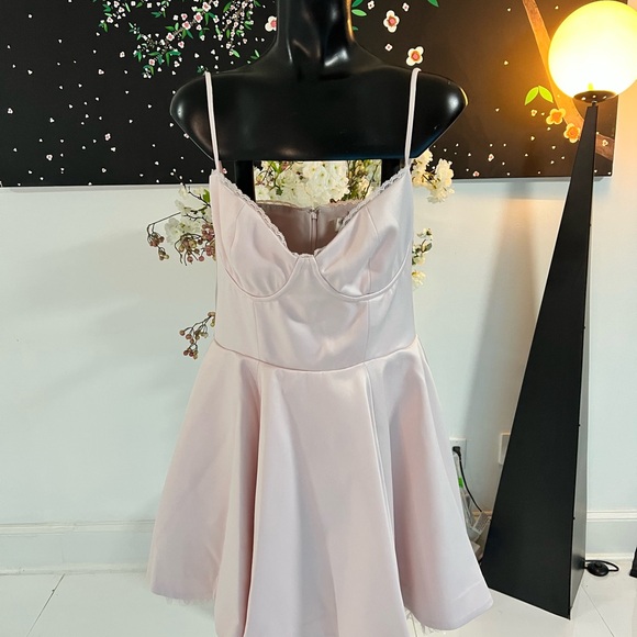 House of CB Minimoiselle Ballerina Pink Tulle Mini Dress Sz L - Picture 3 of 8